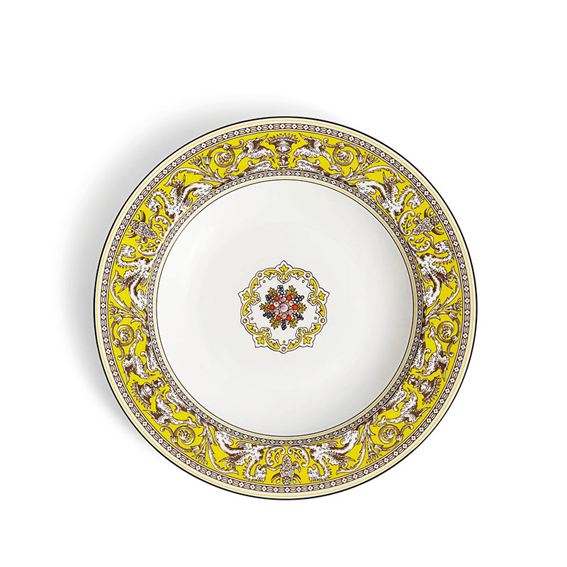 Florentine Rim Soup Bowl, D23cm, Citron