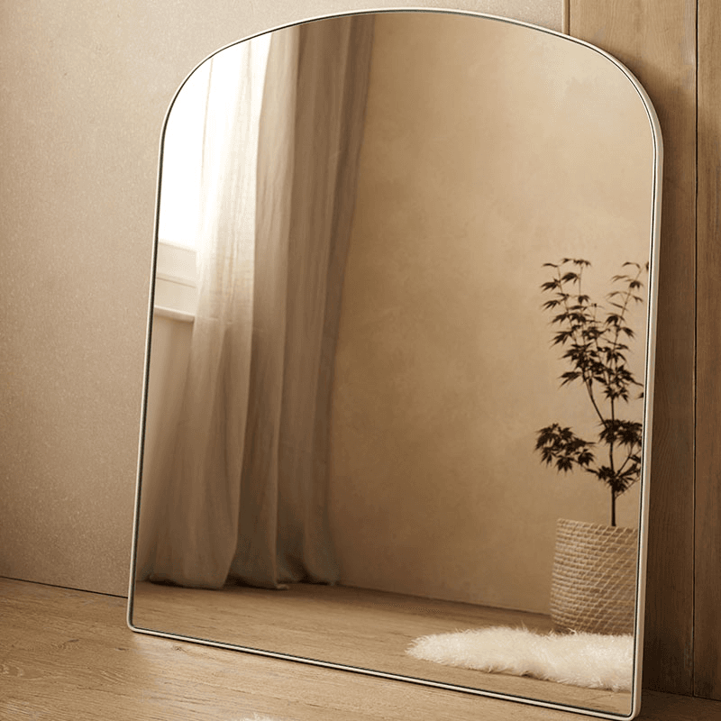Chiltern Fine Metal Mantle Mirror, White