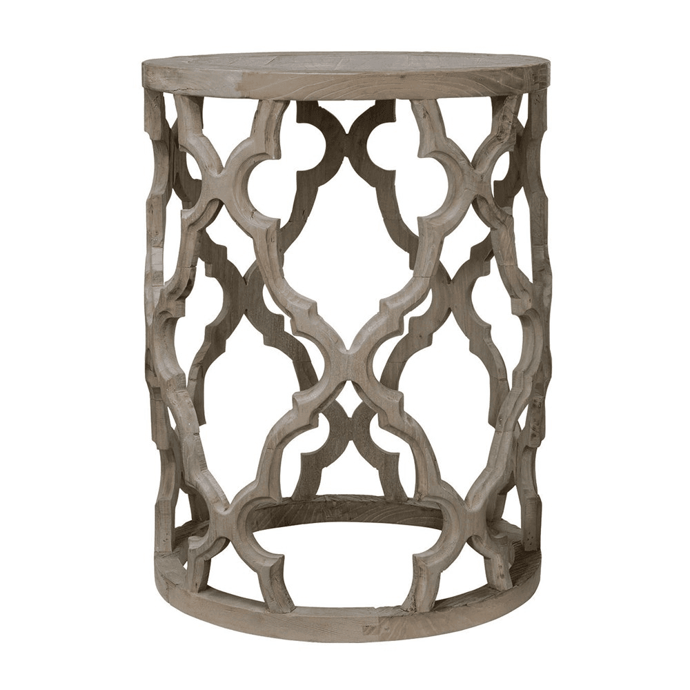 Fontana Round side table, 45 x 60cm, Elm