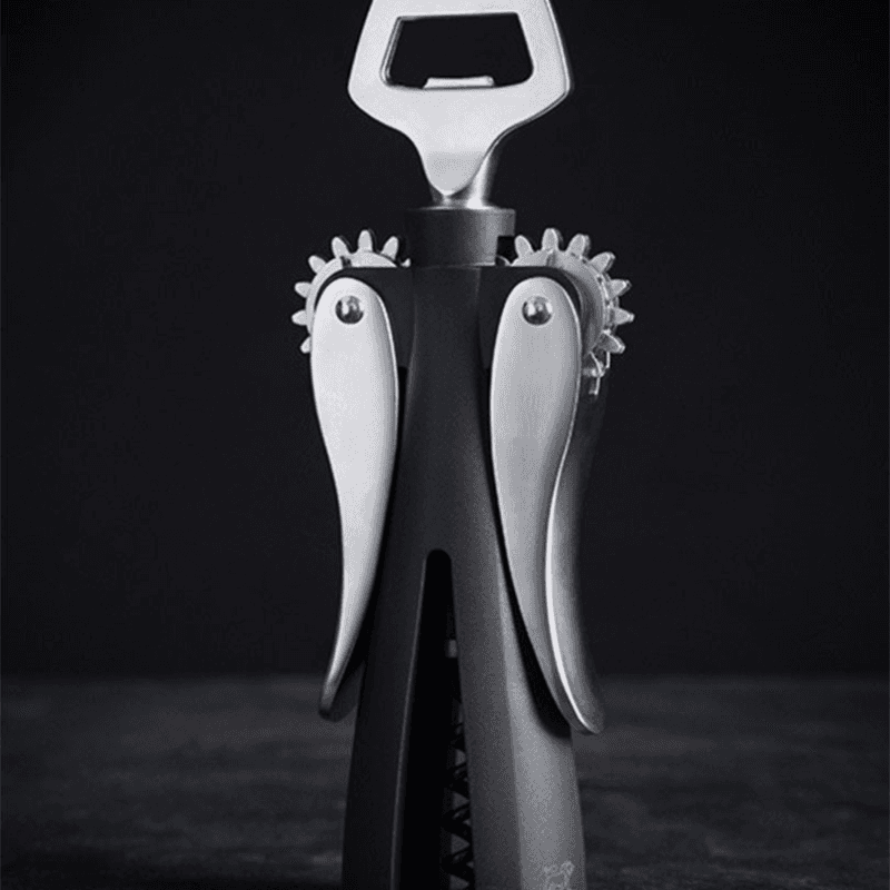 Souverain Two-Lever Corkscrew, 20cm, Black