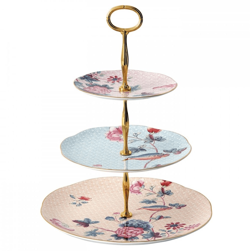 Harlequin Collection - Cuckoo Tea Story 3 tier cake stand