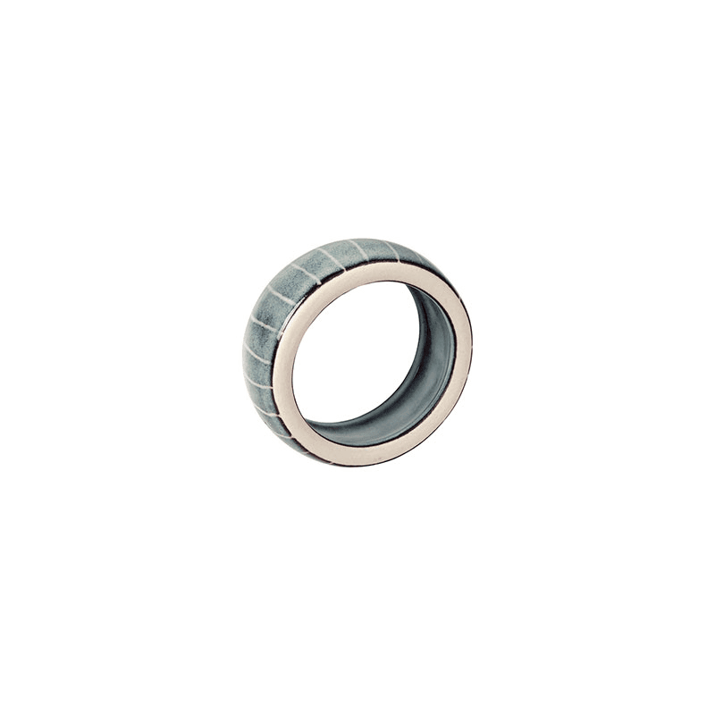 Nordic Set of 6 Napkin Rings, D4.5cm, Sea