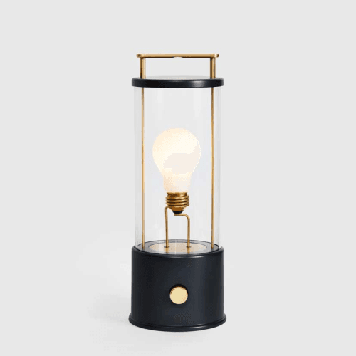 Image showing the The Muse Portable Lamp, 125 x 135 x 338mm, Hackles Black product.