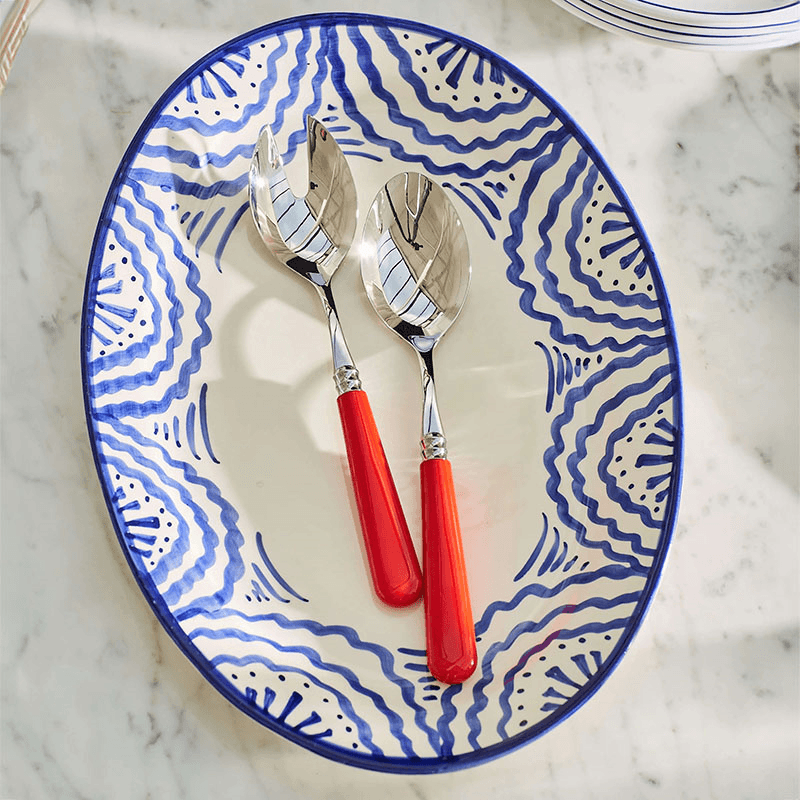Ondas Serving Platter, L36 x W26.5cm, Blue