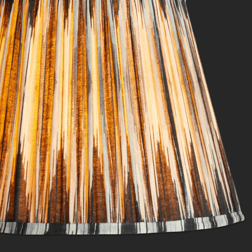 Image showing the Straight empire Shade, 40cm, black and white Ikat by Matthew Williamson product.