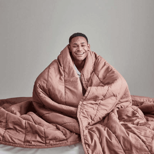 Image showing the The Cotton Quilt, Double, Rust product.