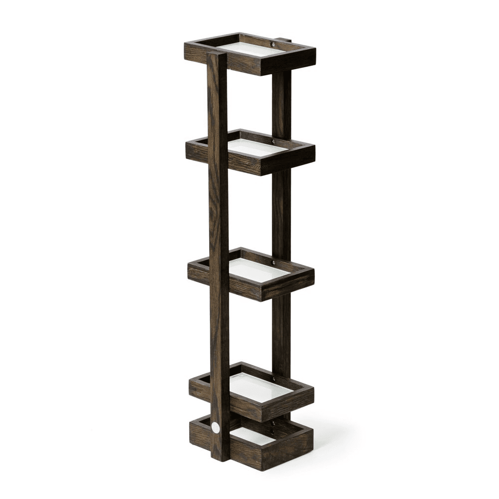 Mezza Washstand, H73 x W17.4 x D18.4cm, Dark Brown