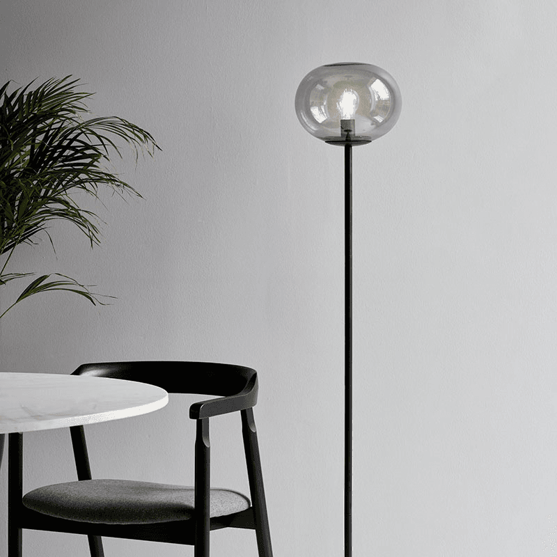Alton Floor Lamp, H150cm, Smoke