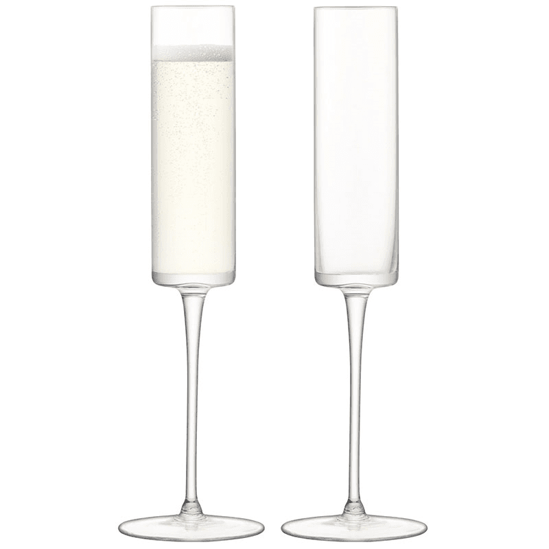 Otis Champagne Flutes Set of 2, 150ml, Clear