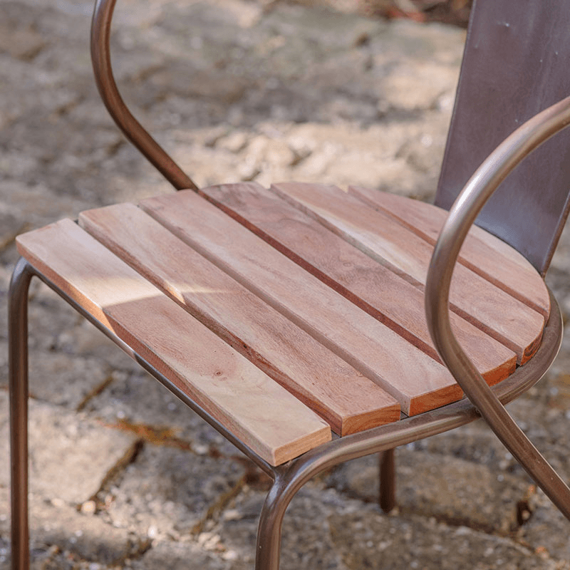 Vivika Outdoor Dining Chair, Natural