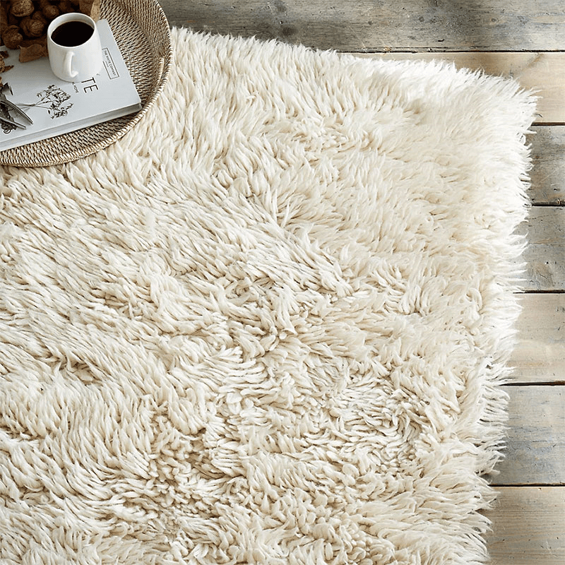 Flokati Rug, 240 x 340cm, Ivory