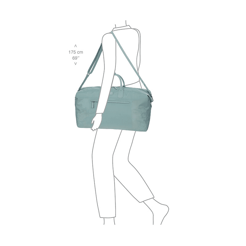 Positano Soft Holdall, H32 x L55 x W20cm, Light Blue