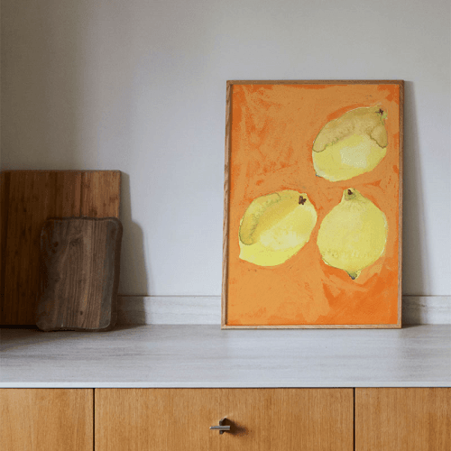Image showing the Lemon Print, 30 x 40cm, Multi product.
