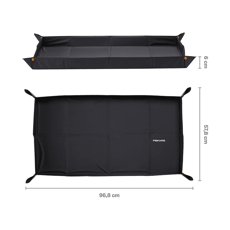 Urban Gardening Planting Mat, H28.9 x L3.5 x W29.5cm, Black