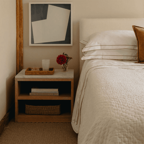 Image showing the Frame Two Corded Duvet Cover, Double, Bronzed Umber product.