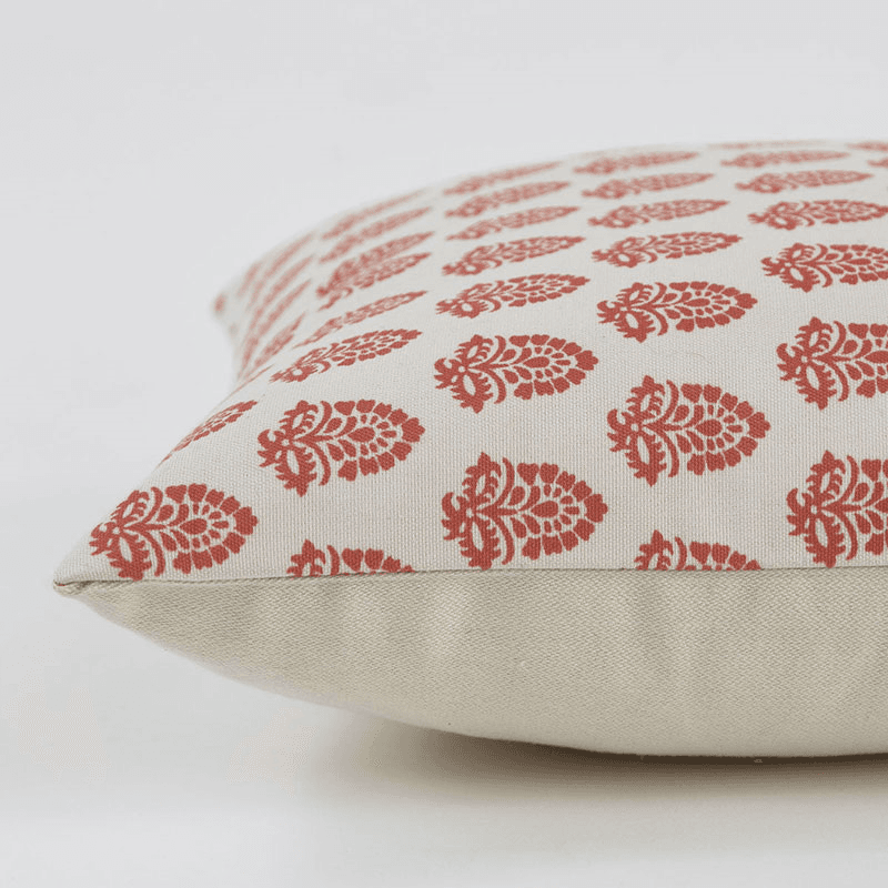Cushion, Jaipur Acorn, Coral, 45x45cm