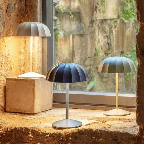 Image showing the Umbrella Outdoor Light, H23cm, White product.