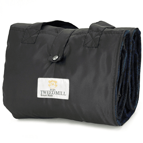 Image showing the Eventer Picnic Rug, 137 x 170cm, Black/Blue product.
