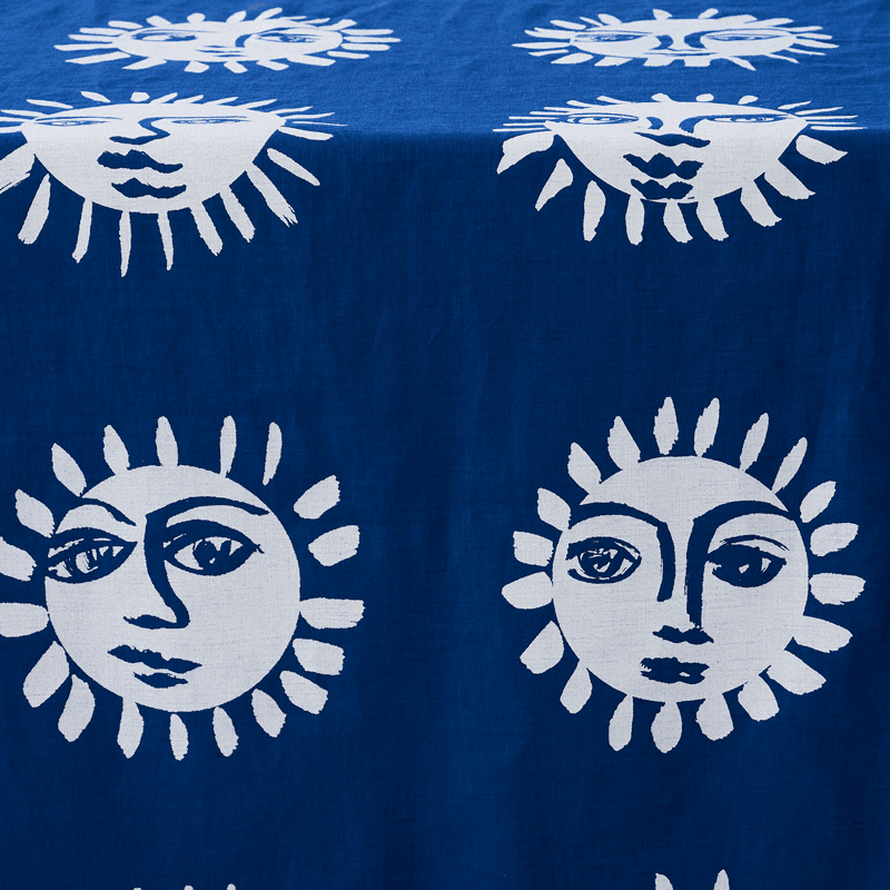 Sunne Bed Bolster, 20 x 135cm, Azure