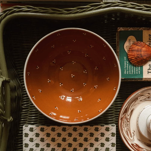 Image showing the Dotty Large bowl, D22cm, Terracotta product.