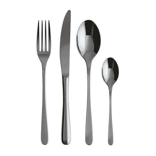 Image showing the Taste Taste 24 Piece Cutlery Set, Black product.
