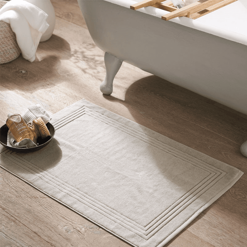 Egyptian Cotton Medium Bath Mat, 60 x 90cm, Feather Grey