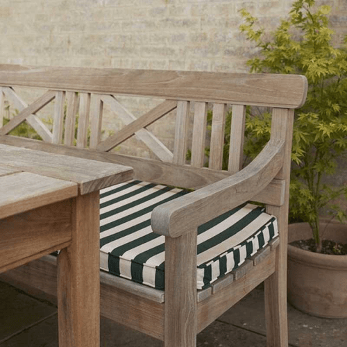 Image showing the Drachmann Cushion, L165 x W51cm, Light Apricot/Dark Green product.