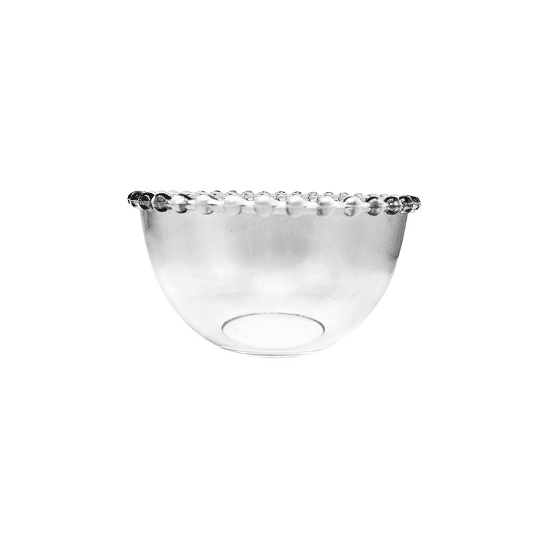 Pearl Glass Bowl, 16.5cm, Clear