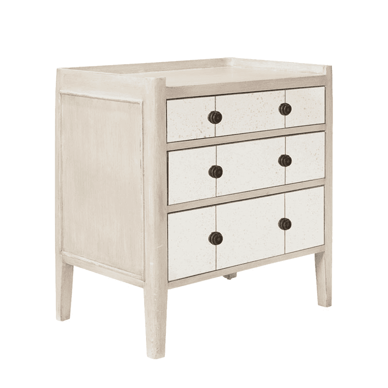 Catous Small chest of drawers, L62 x W40 x H73cm, White