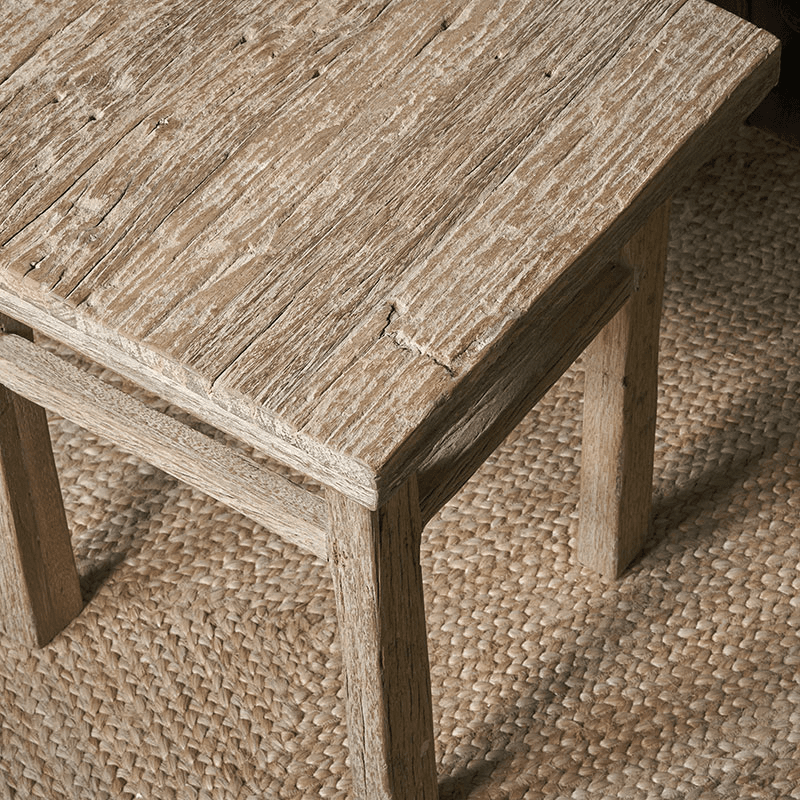 Ibo Reclaimed Wood Side Table, Natural