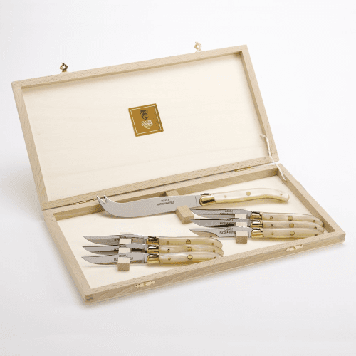 Image showing the Cheese knife set, L35 x W18 x H4cm, Pearlescent product.