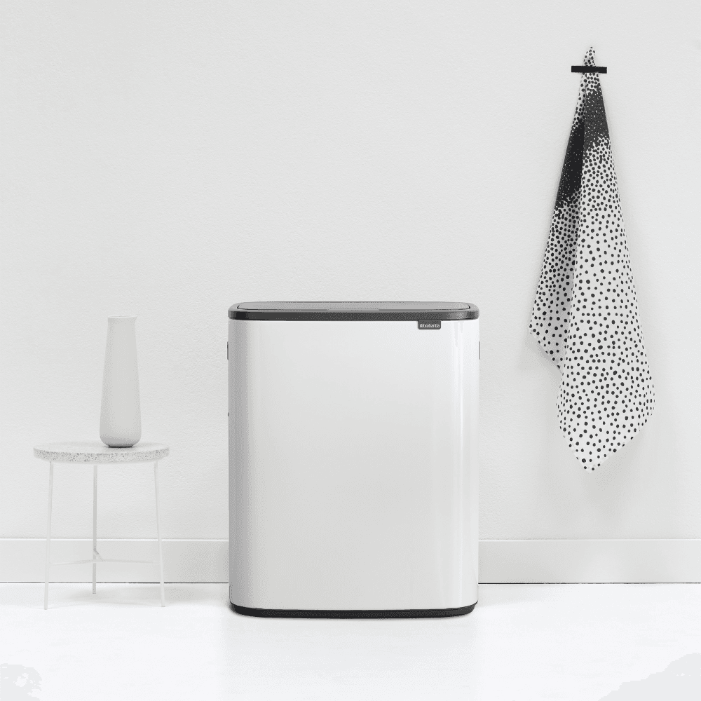 Bo Touch bin, 60 litre, White