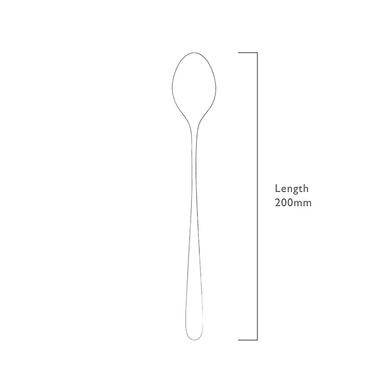 Sandstone Set of 4 Long Handled Spoons, L20cm, Stainless Steel