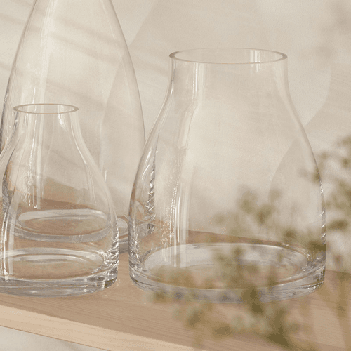 Image showing the Flower Kiln Vase, H21cm, Clear product.