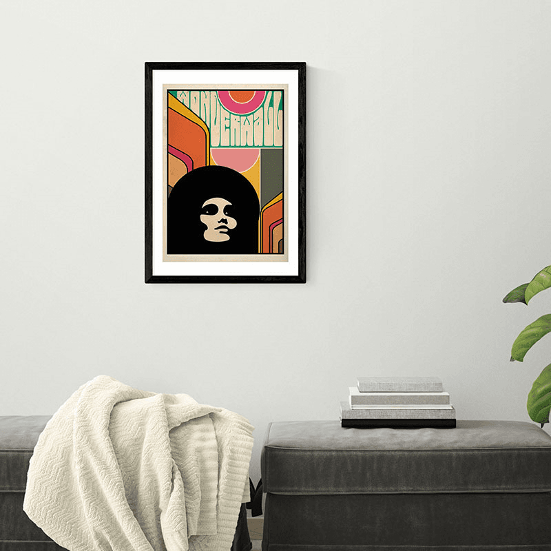 Deltanova Wonderwall Framed Print, 63 x 45cm, Multi