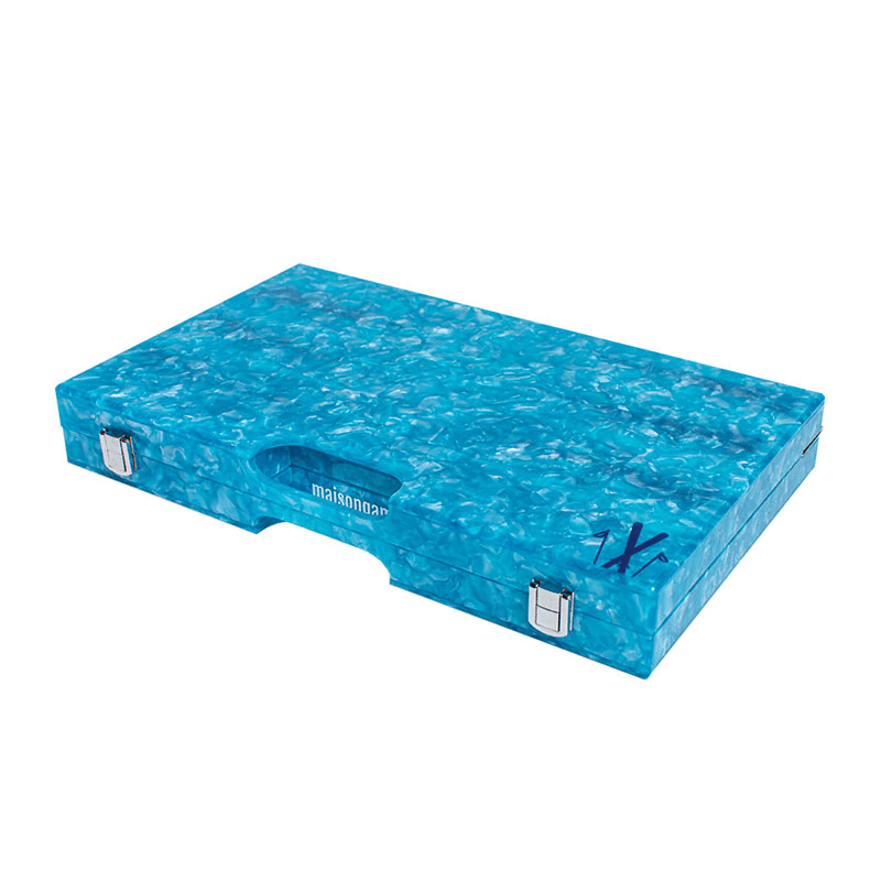 Apres Ski Backgammon Board, L45 x W38cm, Blue