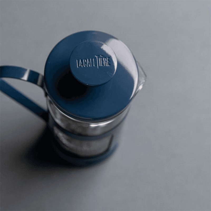 Monaco Stainless Steel Cafetière, 3 Cup, Blue