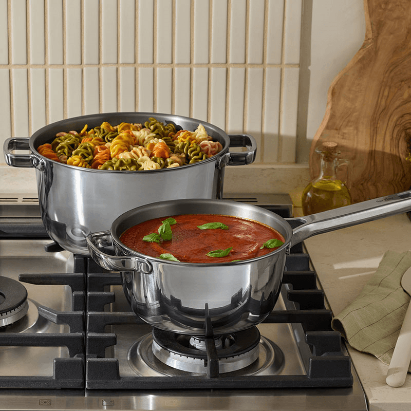 Titanium Pro Cookware Set, Chrome