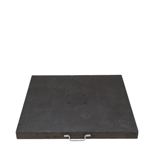 Image showing the Arezzo Parasol Base, 90kg, Burnt Black Granite product.