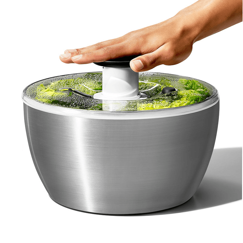 Salad Spinner, Stainless Steel