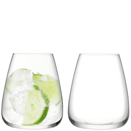 Image showing the Wine Culture Pair of water glasses, 590ml, clear product.