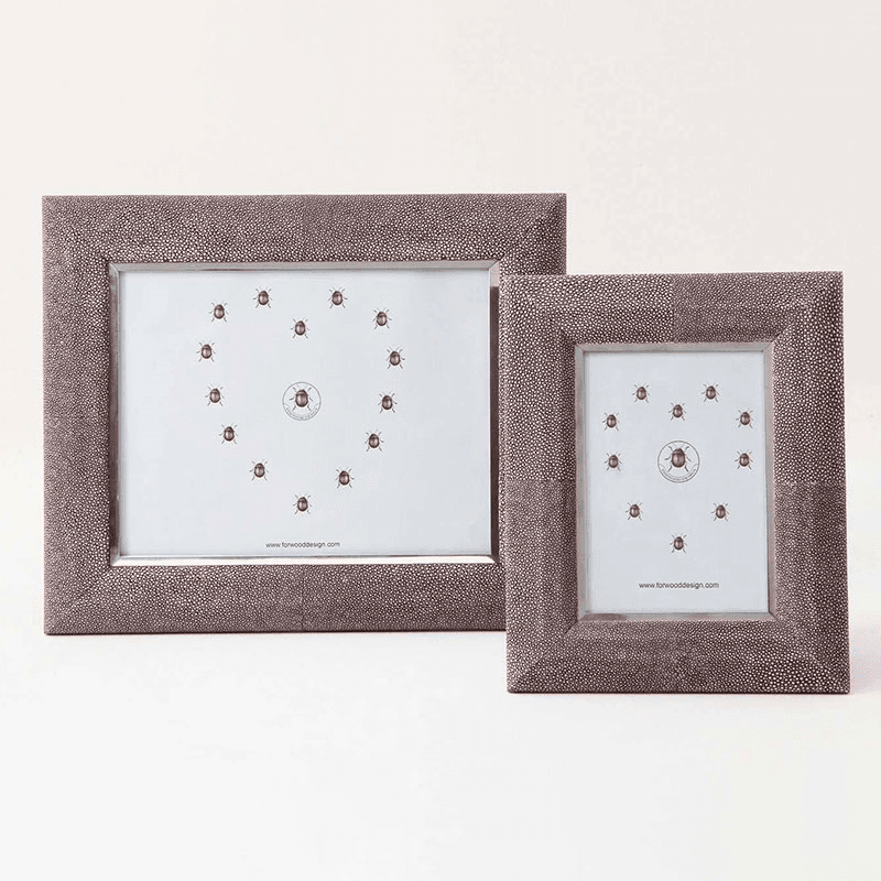 Bella Photo  Frame, 7 x 5", Mulberry Shagreen