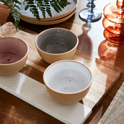 Image showing the Minerals Set of 4 Bowls, D11.5cm, Moonstone product.