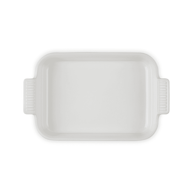 Stoneware Deep Rectangular dish, 26cm - 2.3 litre, Meringue
