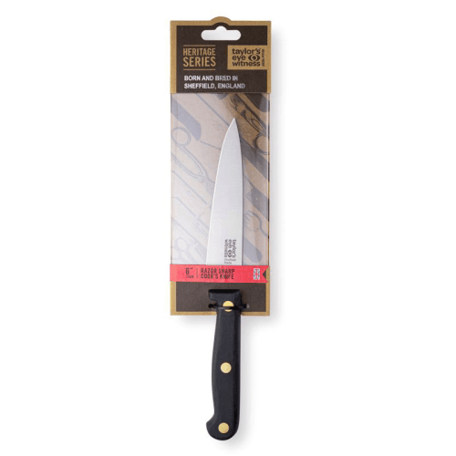 Image showing the Heritage Series Cooks Knife, 15cm, Black product.