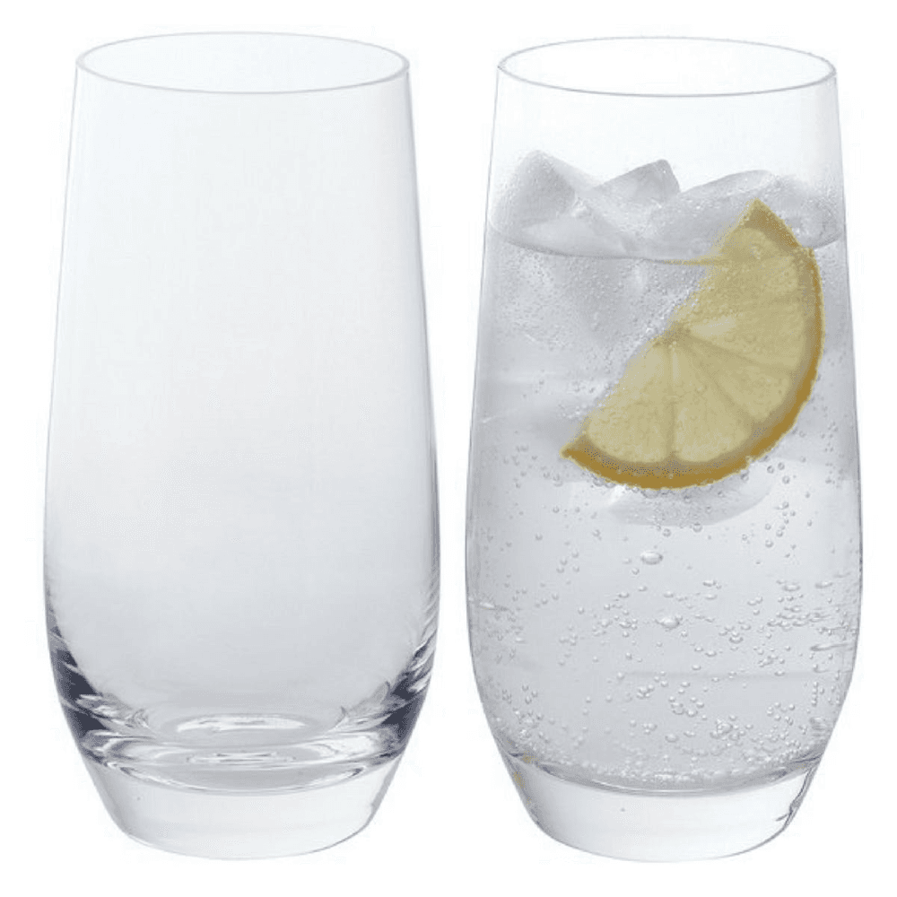 Wine & Bar Pair of highball glasses, 410ml, Clear