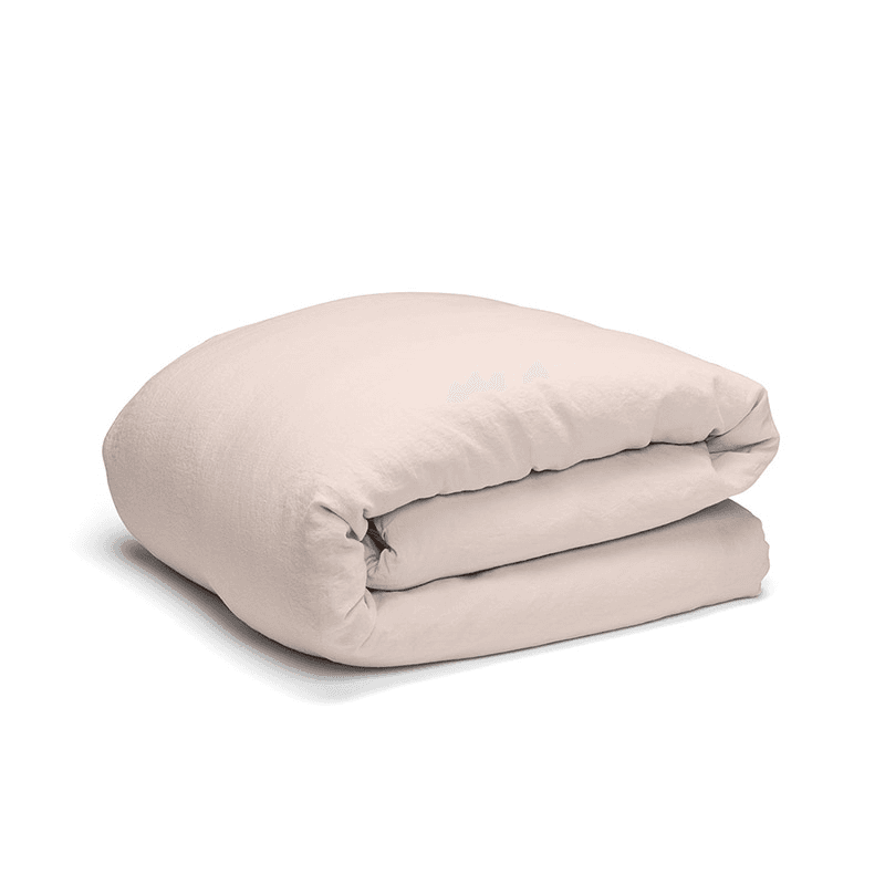 Linen Super King Duvet Cover, Rose