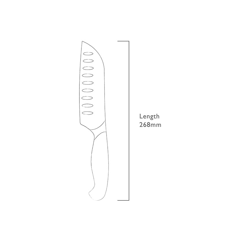 Professional Santoku Knife, 14cm, Stainless Steel