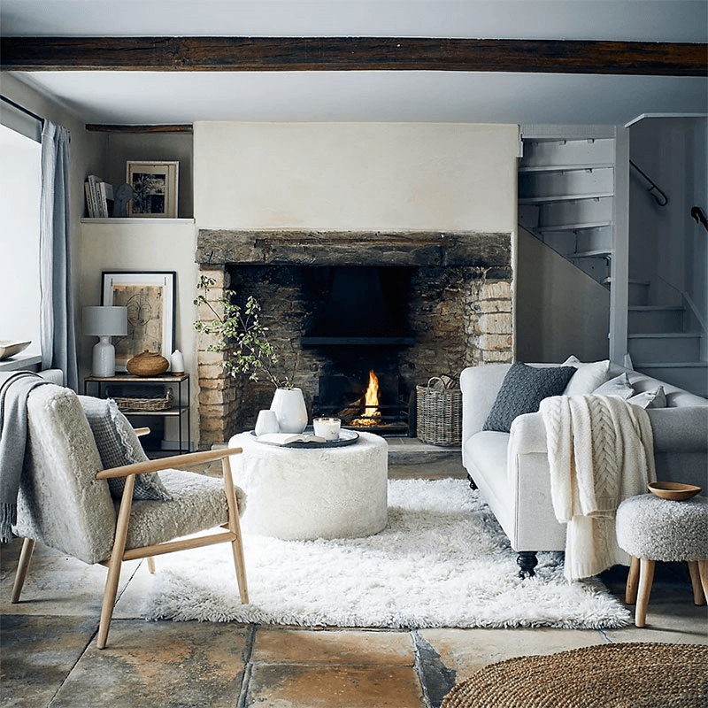 Flokati Rug, 240 x 340cm, Ivory