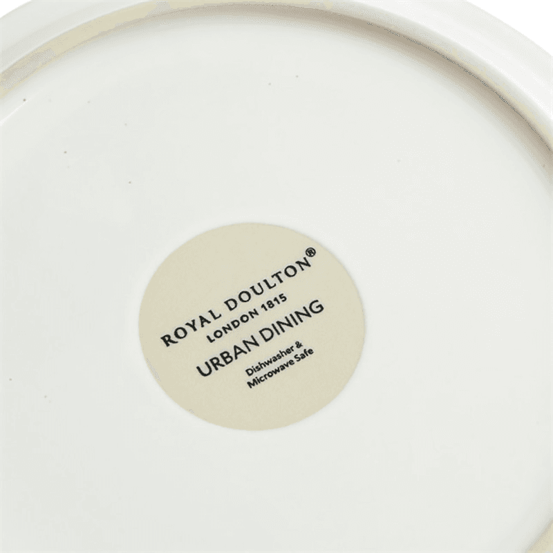 Urban Dining 4 Piece Bowl and Plate Set, D16cm, White